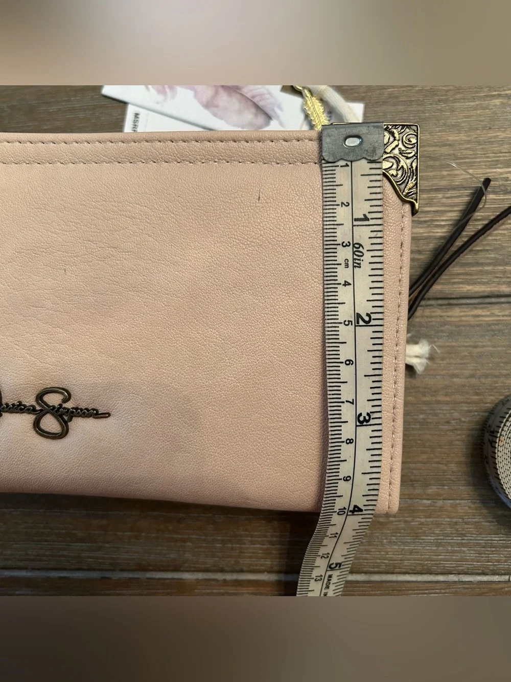 NWT Jessica Simpson Bifold Wallet Sandstone